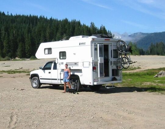 Always at home wherever we roam, Travel trailer, camping, RV